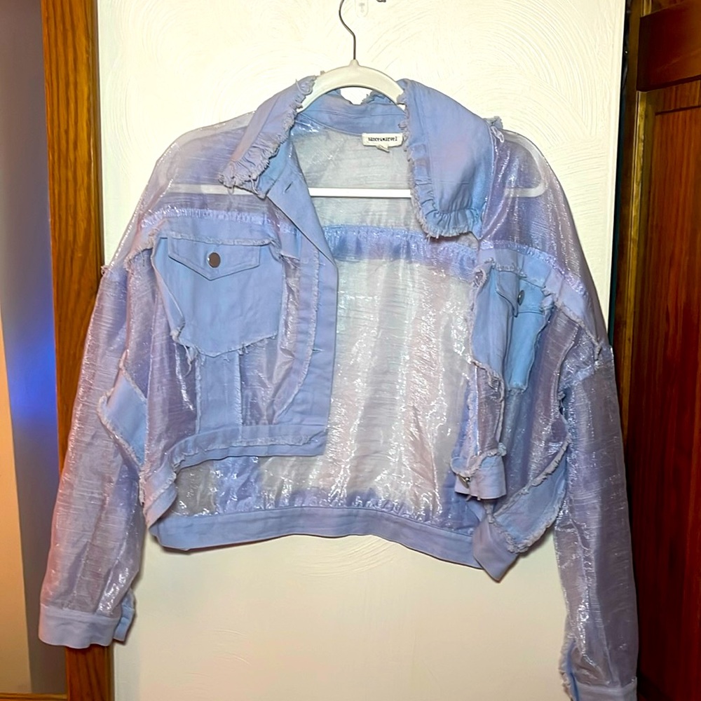 Faux Denim/Mesh Jacket💙